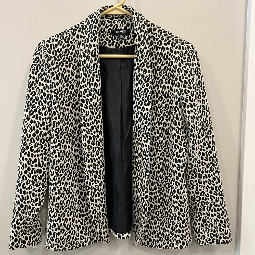 Elementz Petite Leopard Print Jacket - image 1